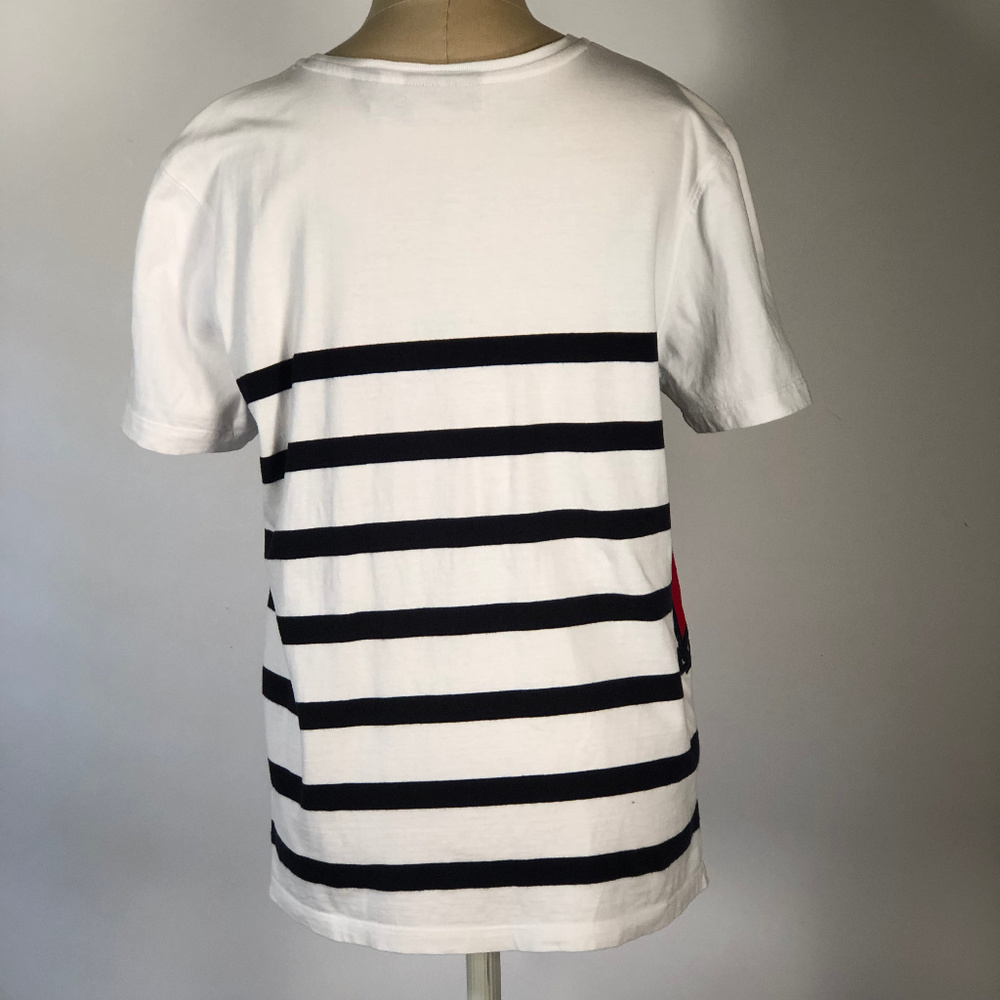 Karen Scott Sport Womens Patriotic Knit Top PM Stars Striped Beaded T-Shirt - Picture 5 of 10